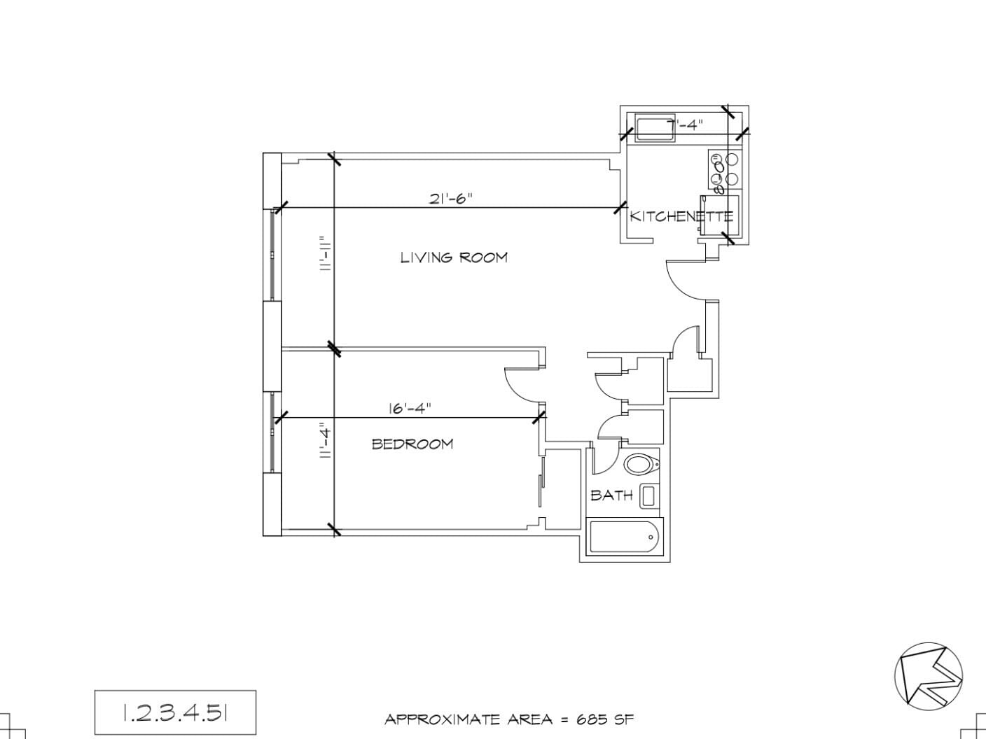 Real estate property located at 136-04 CHERRY #2i, Queens, Flushing, New York City, NY