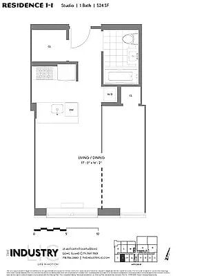 Real estate property located at 21-45 44th #1I, Queens, Long Island City, New York City, NY