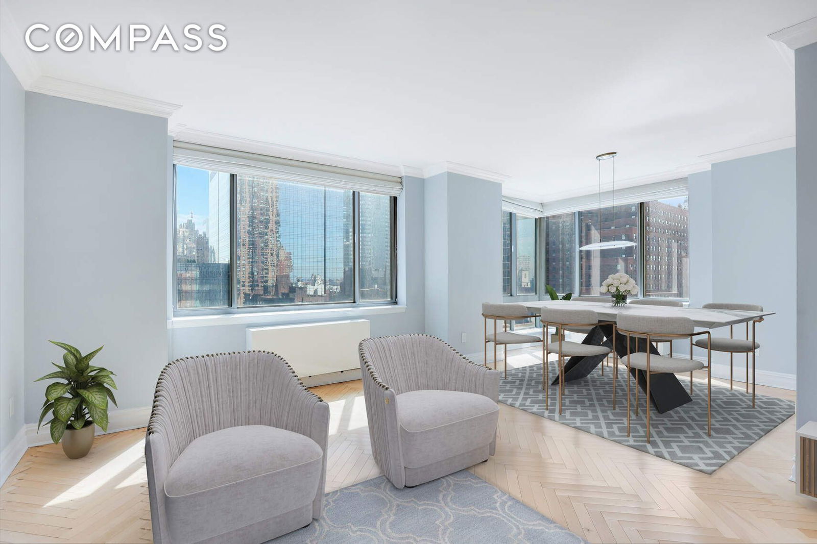 Real estate property located at 2 Columbus #17C, New York, Upper West Side, New York City, NY