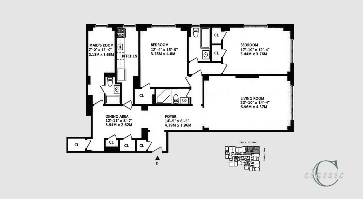 Real estate property located at 530 PARK #17D, New York, Lenox Hill, New York City, NY