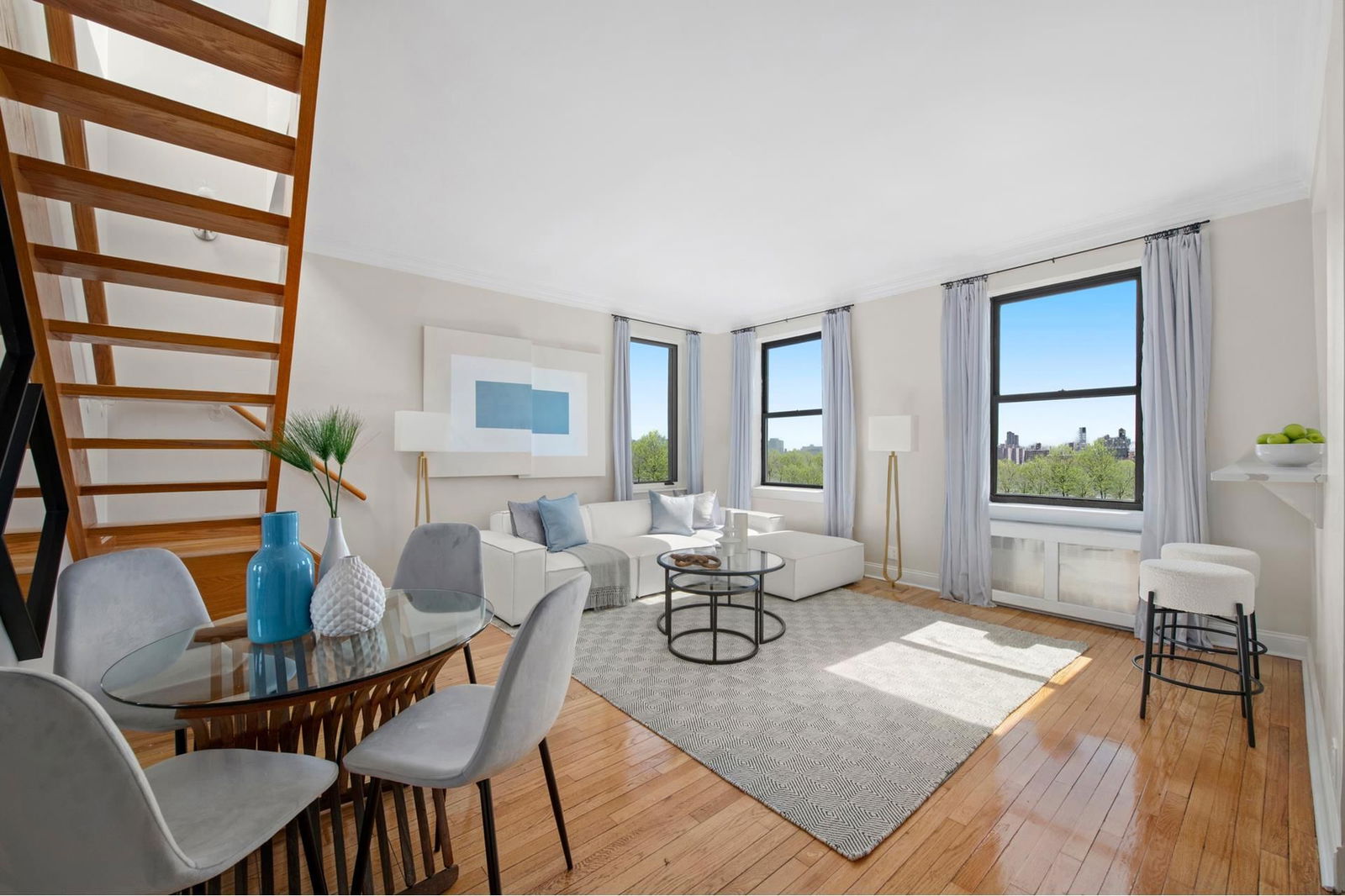 Real estate property located at 407 CENTRAL PH7B, New York, Manhattan Valley, New York City, NY