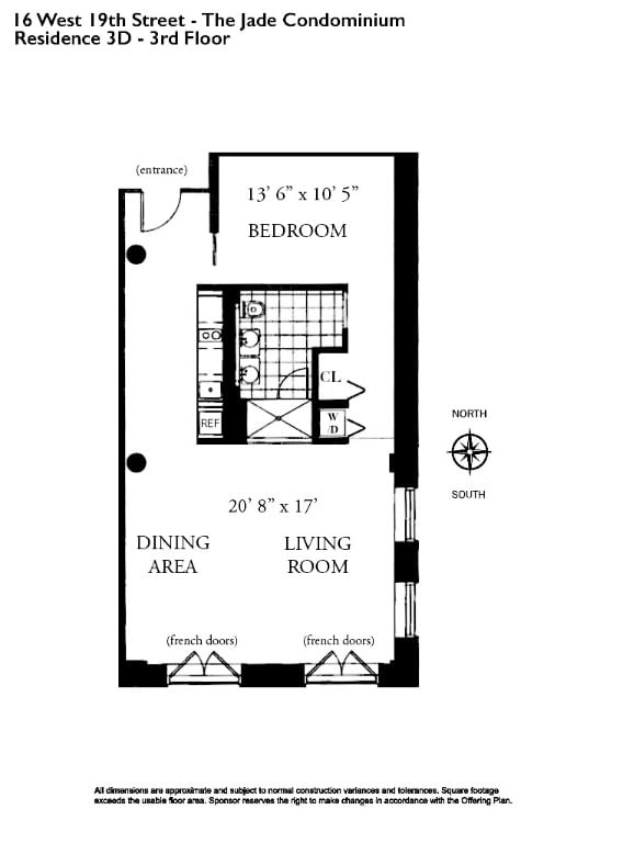 Real estate property located at 16 19th #3D, New York, Union Square, New York City, NY