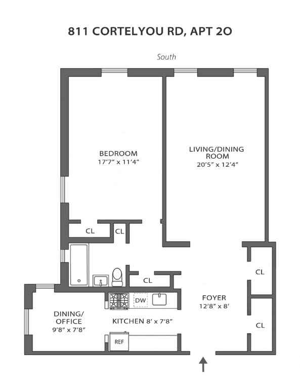 Real estate property located at 811 Cortelyou #2O, Kings, Kensington, New York City, NY