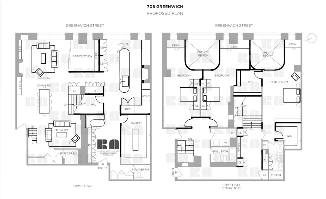 Real estate property located at 708 GREENWICH #1BC, New York, West Village, New York City, NY