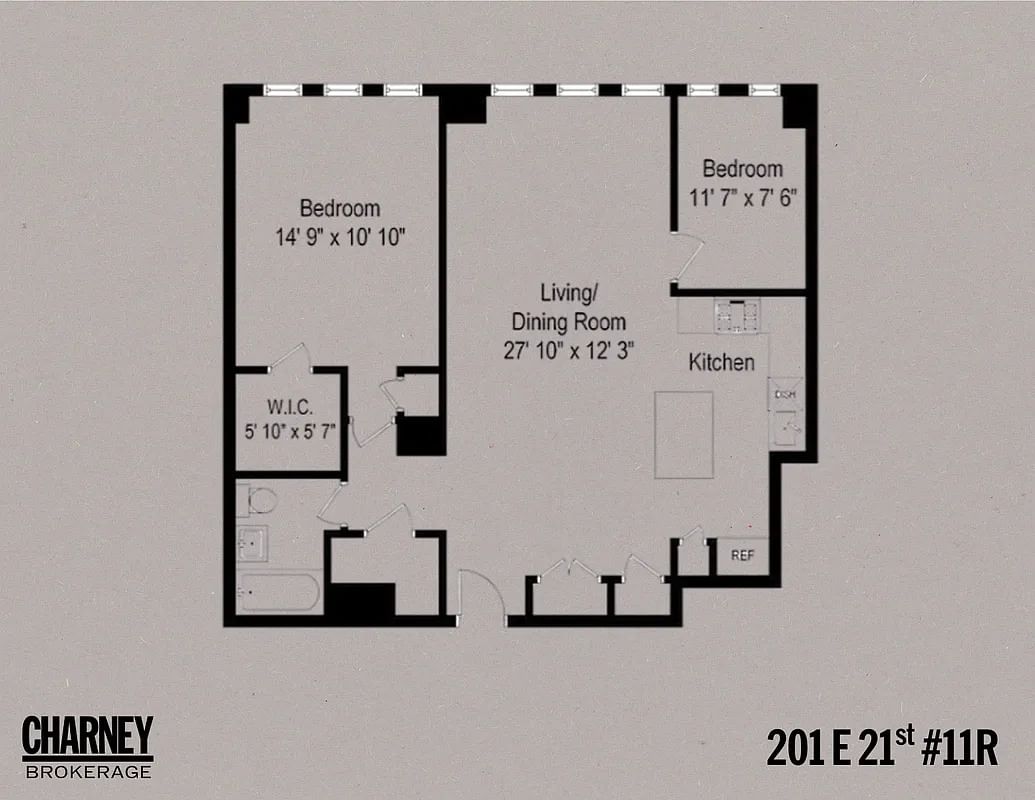 Real estate property located at 201 21st #11R, New York, Gramercy Park, New York City, NY