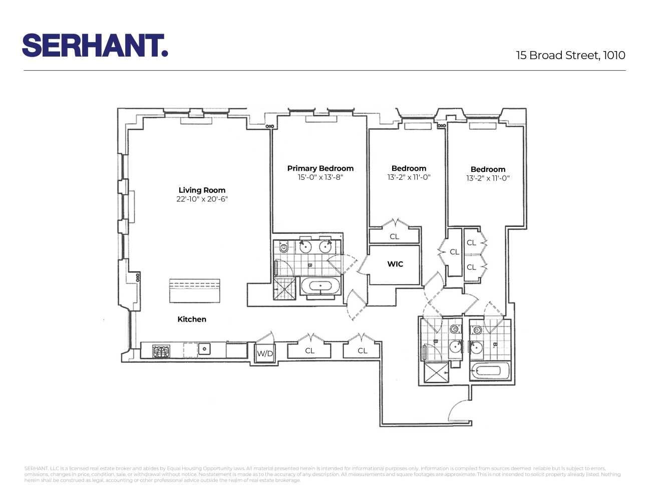 Real estate property located at 15 BROAD #1010, Newyork, Financial District, New York City, NY