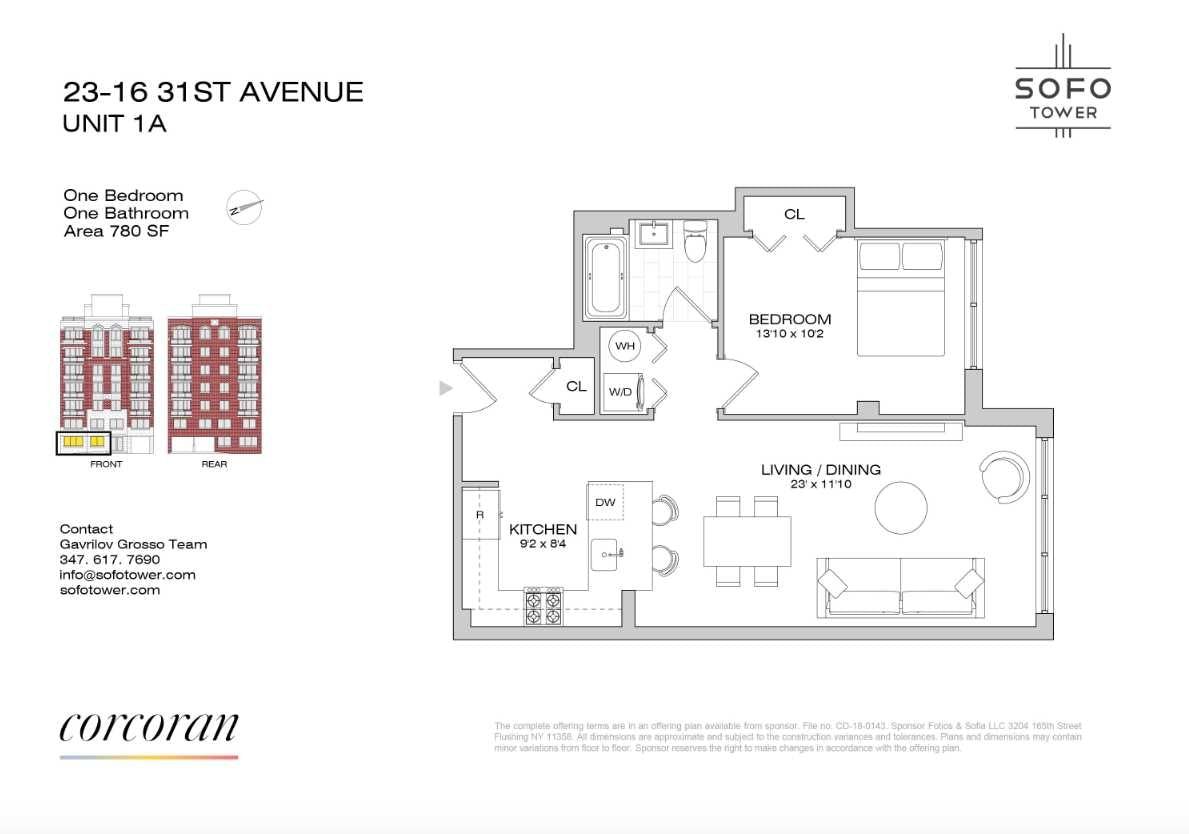 Real estate property located at 23-16 31st #1A, Queens, New York City, NY