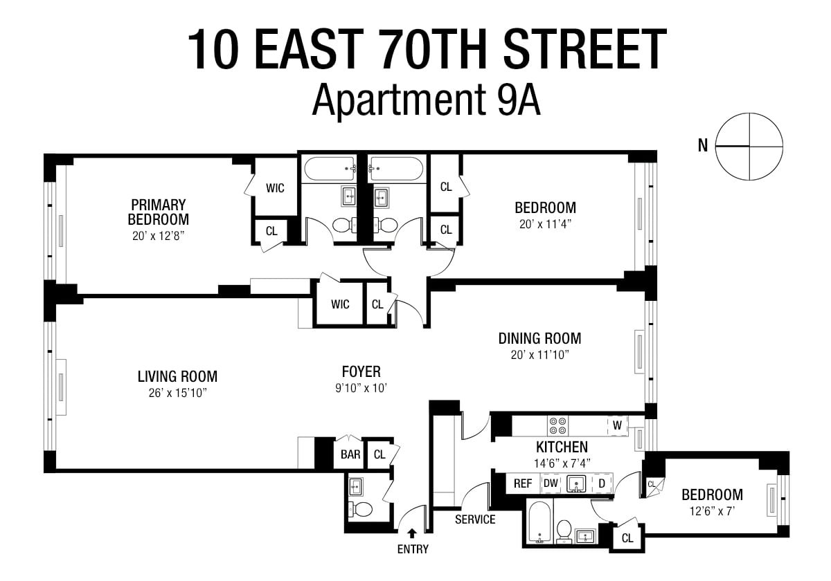 Real estate property located at 10 70th #9A, New York, New York City, NY