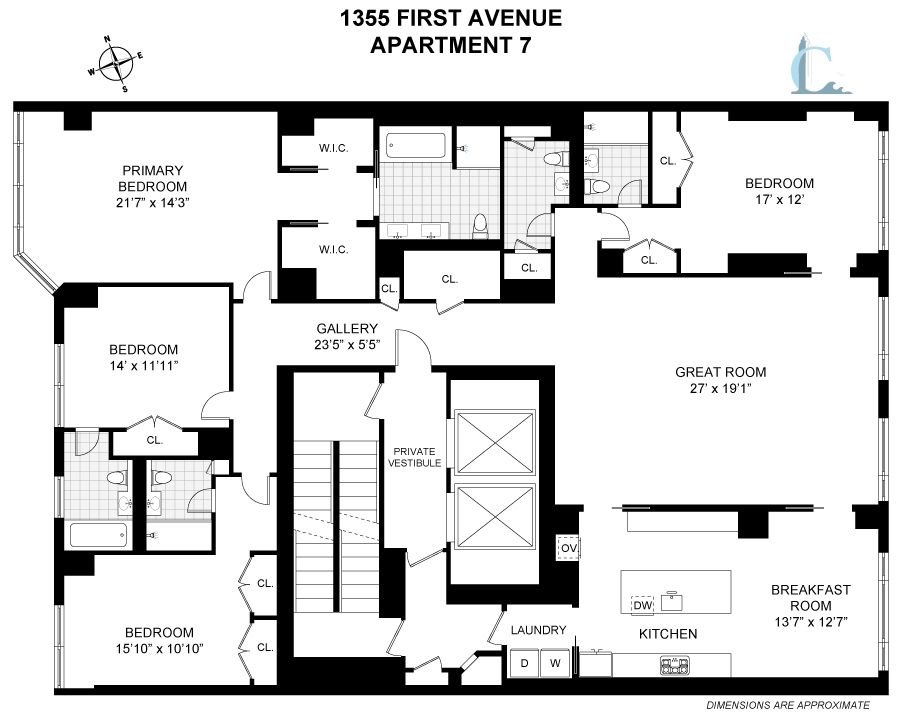 Real estate property located at 1355 1st #7, New York, New York City, NY