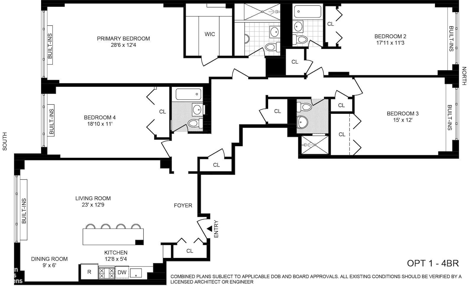 Real estate property located at 311 71ST #3F/G, NewYork, New York City, NY