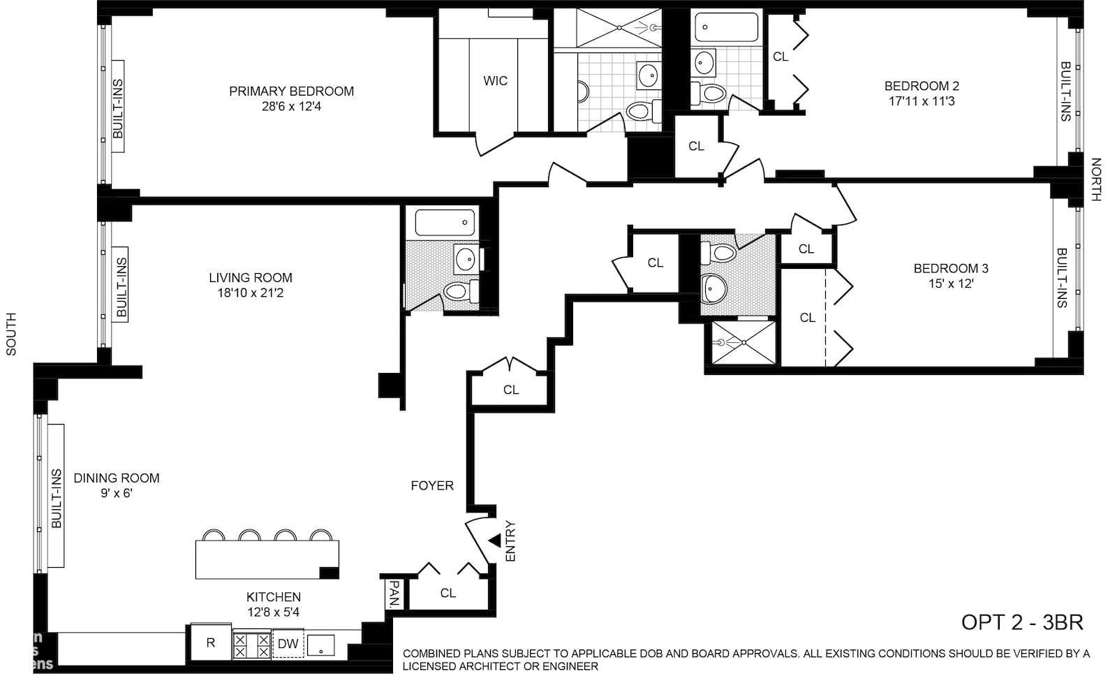 Real estate property located at 311 71ST #3F/G, NewYork, New York City, NY