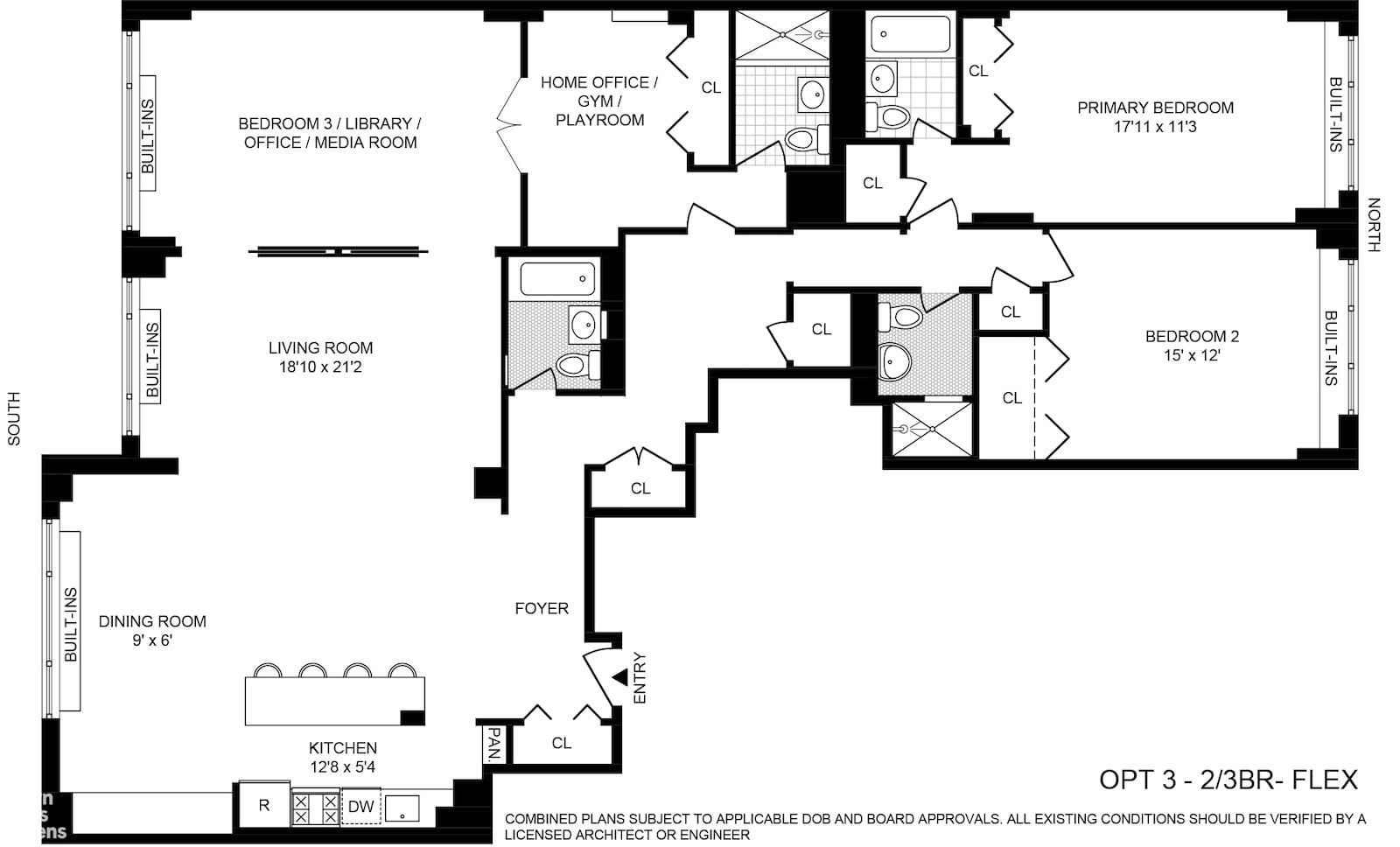 Real estate property located at 311 71ST #3F/G, NewYork, New York City, NY
