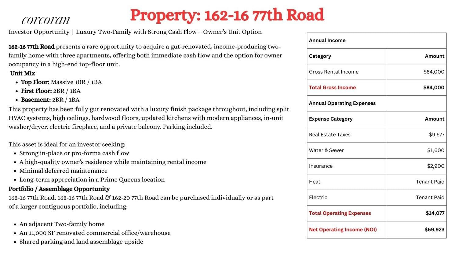 Real estate property located at 162-12-20 77TH, Queens, Flushing, New York City, NY, US
