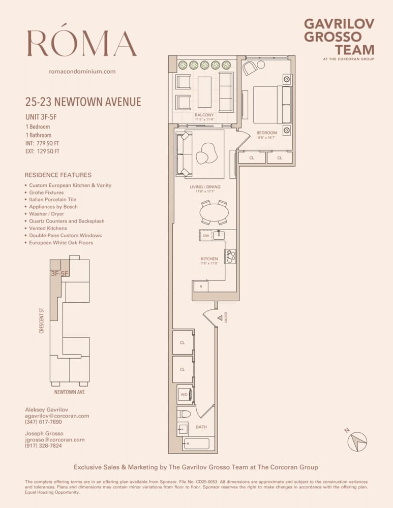 Real estate property located at 25-23 NEWTOWN #4F, Queens, Astoria, New York City, NY, US