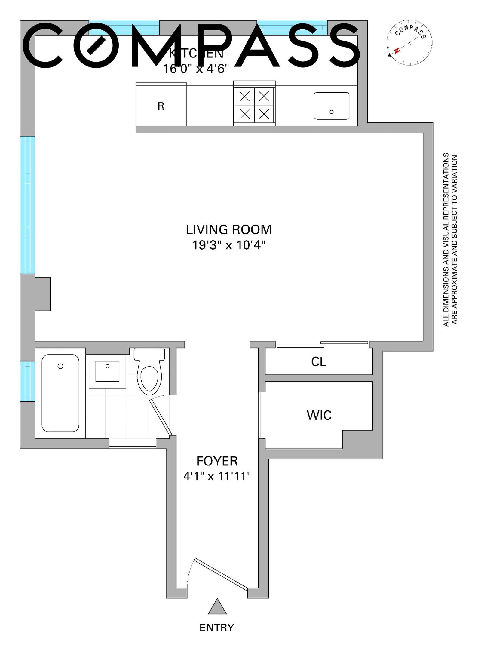 Real estate property located at 233 99th #19A, New York, Upper West Side, New York City, NY, US