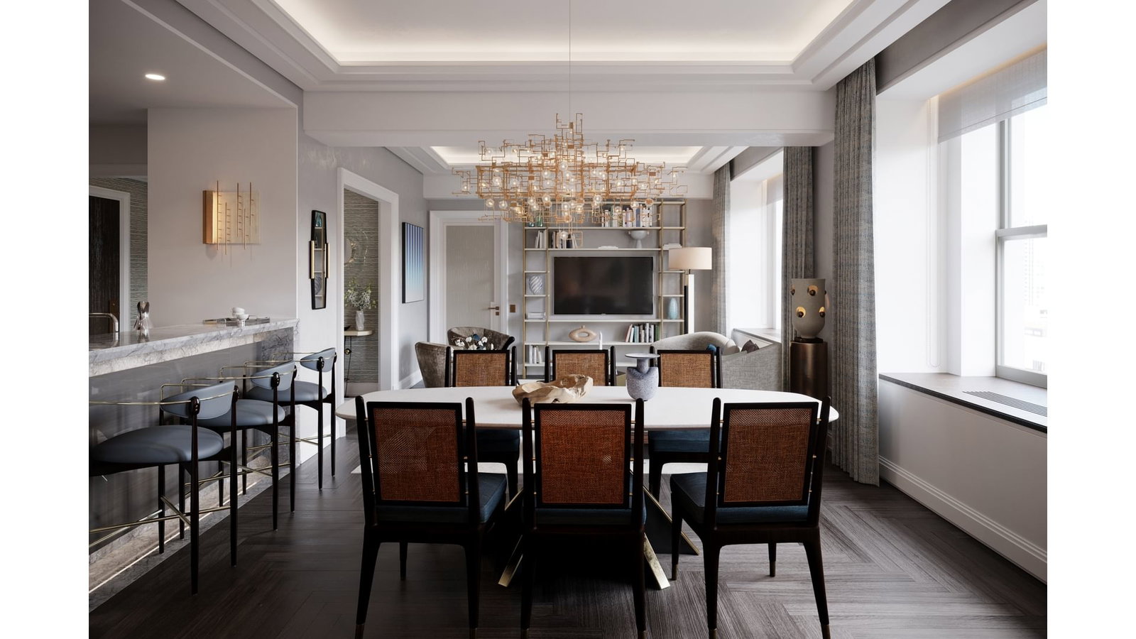 Real estate property located at 303 PARK #4105, New York, Midtown East, New York City, NY, US