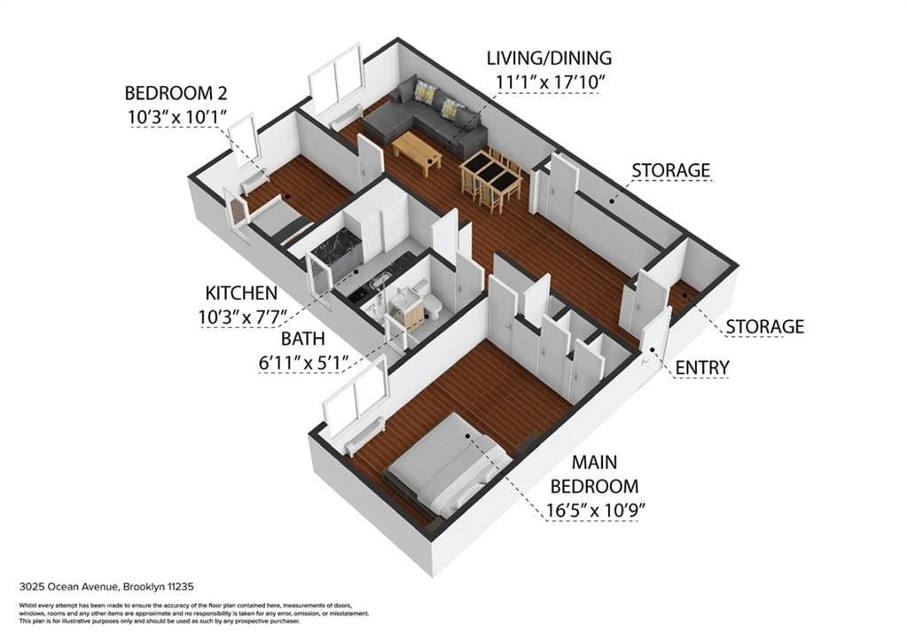 Real estate property located at 3025 Ocean #6E, Kings, Sheepshead Bay, New York City, NY, US