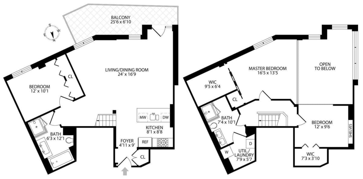 Real estate property located at 134 Powers #3C, Kings, Williamsburg, New York City, NY, US