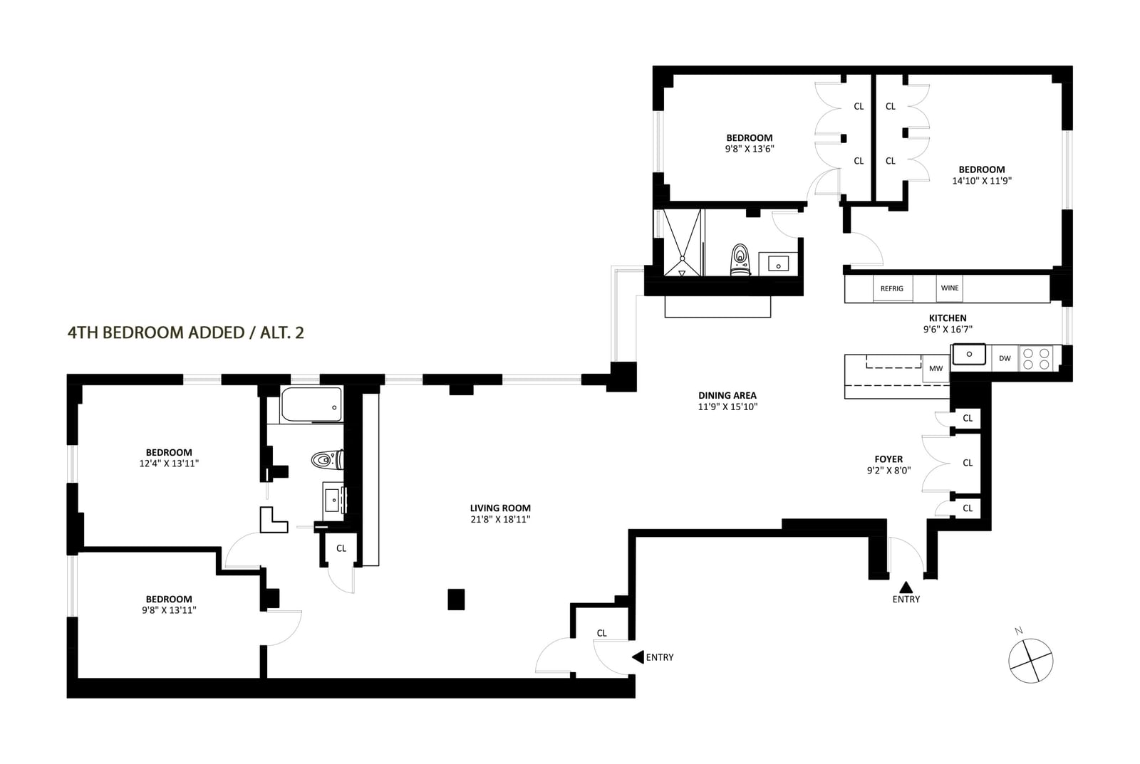 Real estate property located at 500 Grand A9B-9C, New York, Lower East Side, New York City, NY, US