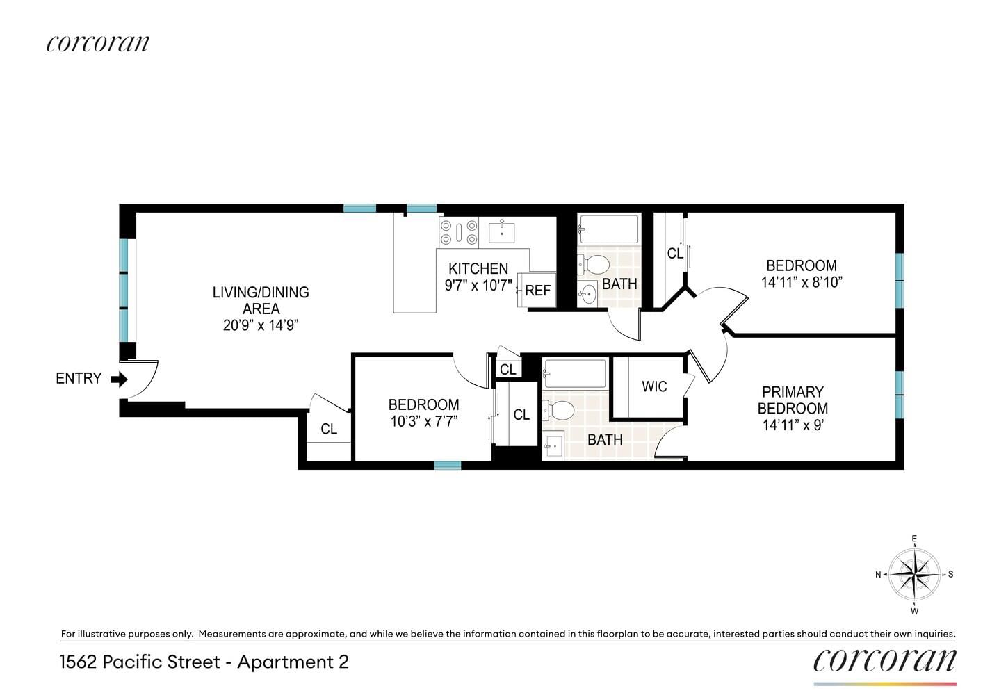 Real estate property located at 1562 PACIFIC, Kings, Crown Heights, New York City, NY, US