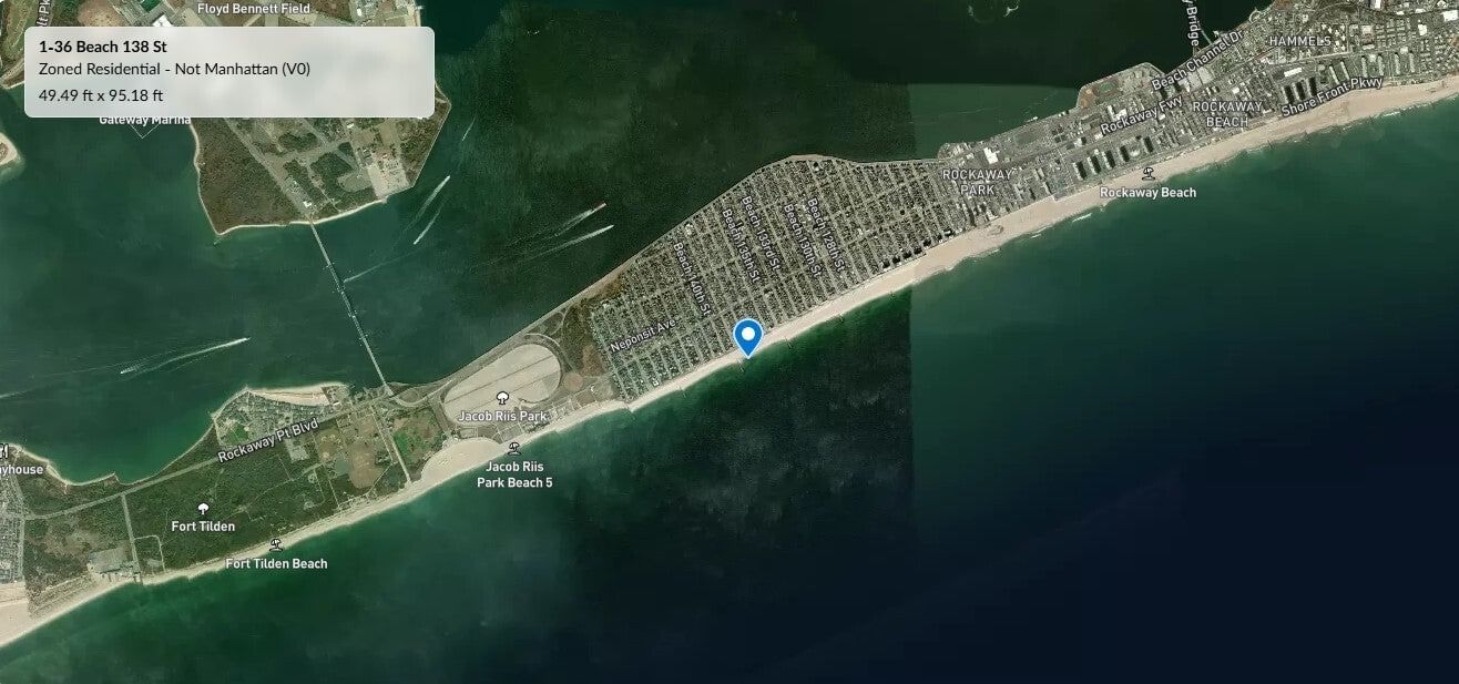 Real estate property located at 136 BEACH 138TH, Queens, Belle Harbor, New York City, NY, US