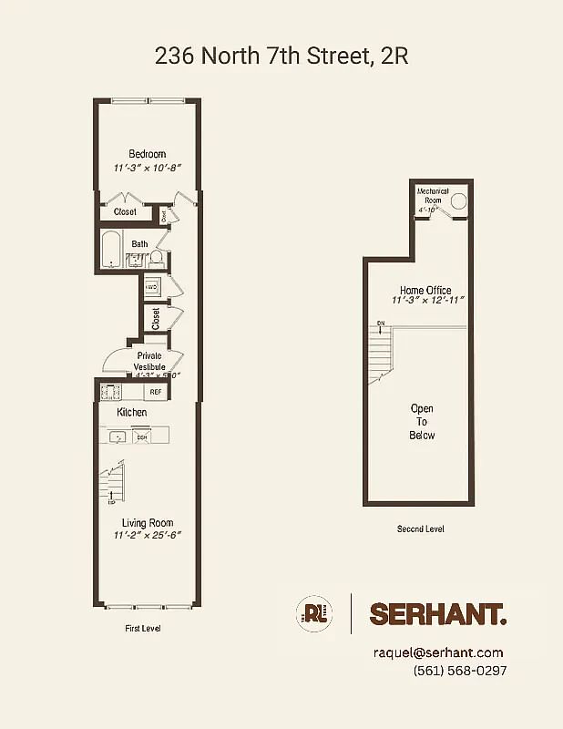 Real estate property located at 236 7TH #2R, Kings, Williamsburg, New York City, NY, US