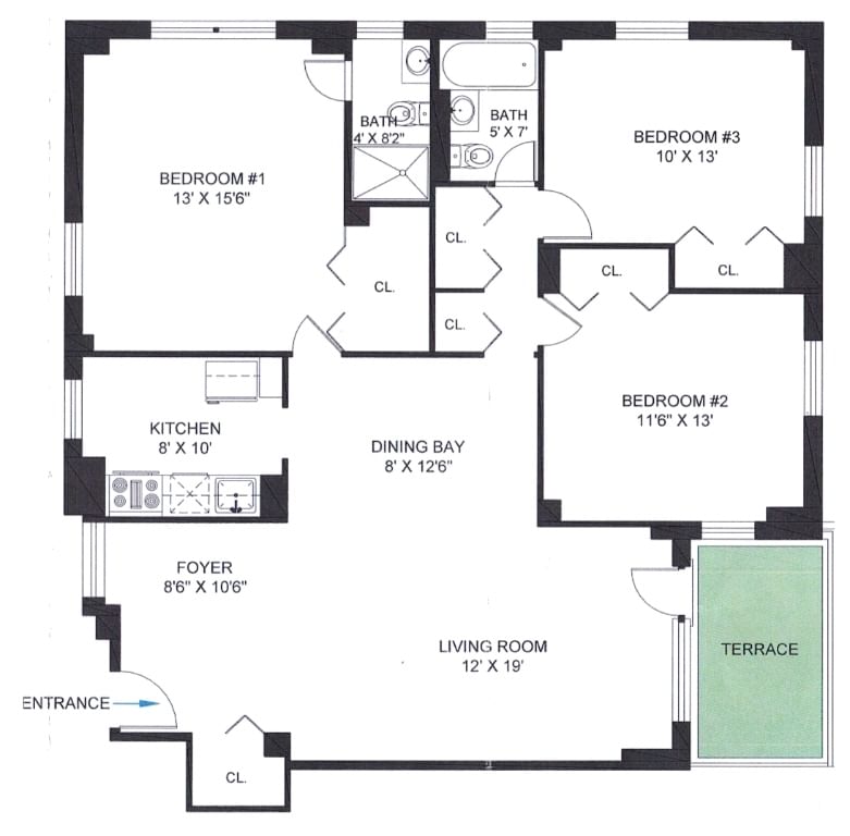 Real estate property located at 61-35 98th #1J, Queens, Rego Park, New York City, NY, US