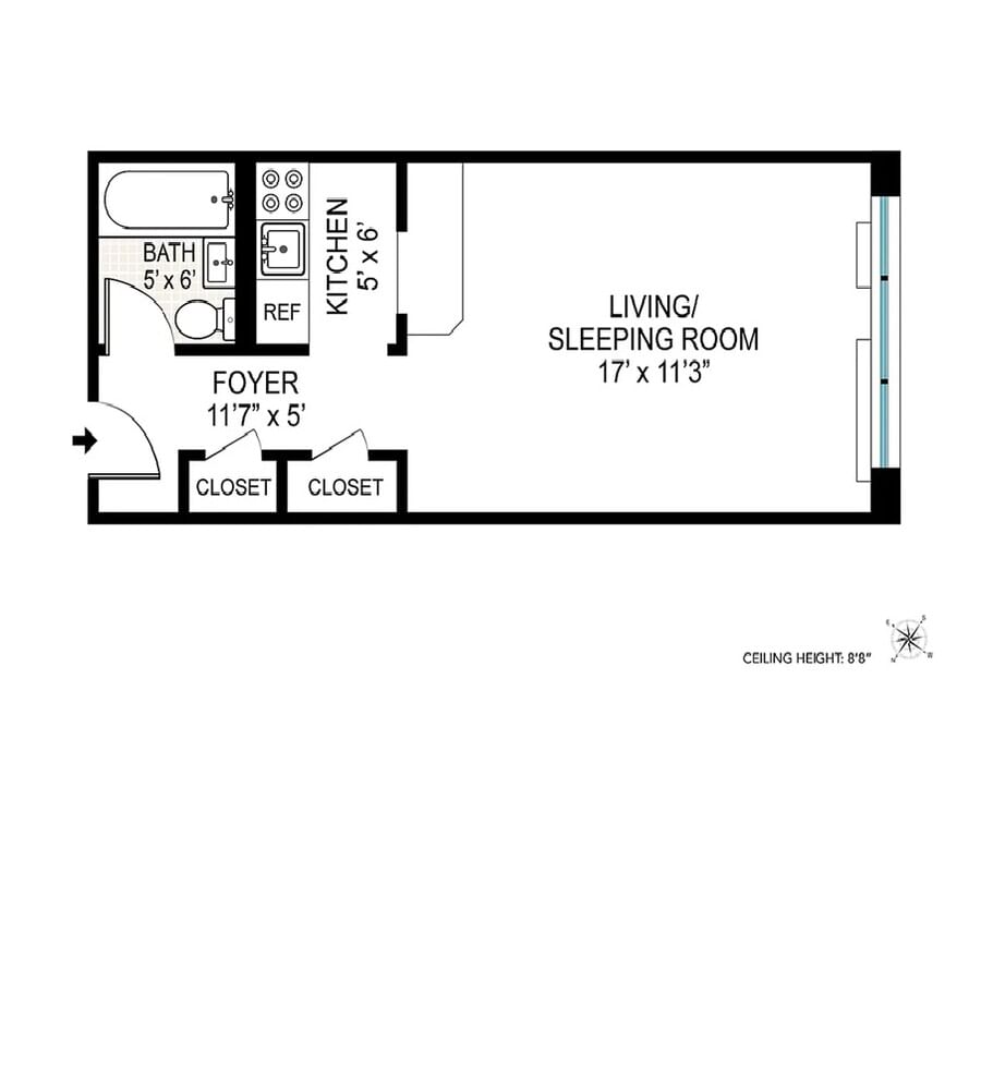 Real estate property located at 444 87TH #2E, New York, Yorkville, New York City, NY, US