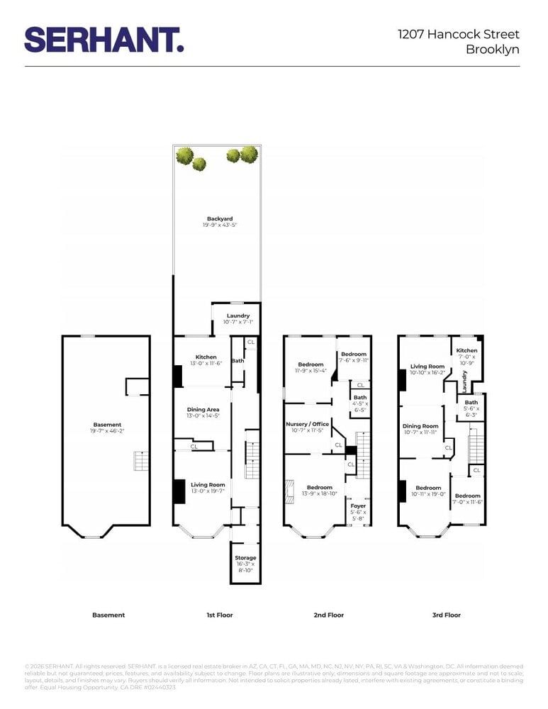 Real estate property located at 1207 HANCOCK, Kings, Bushwick, New York City, NY, US