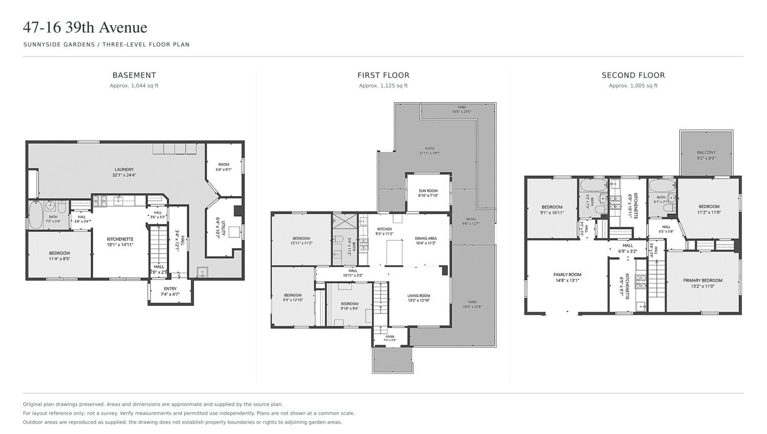 Real estate property located at 47-16 39TH, Queens, Sunnyside, New York City, NY, US