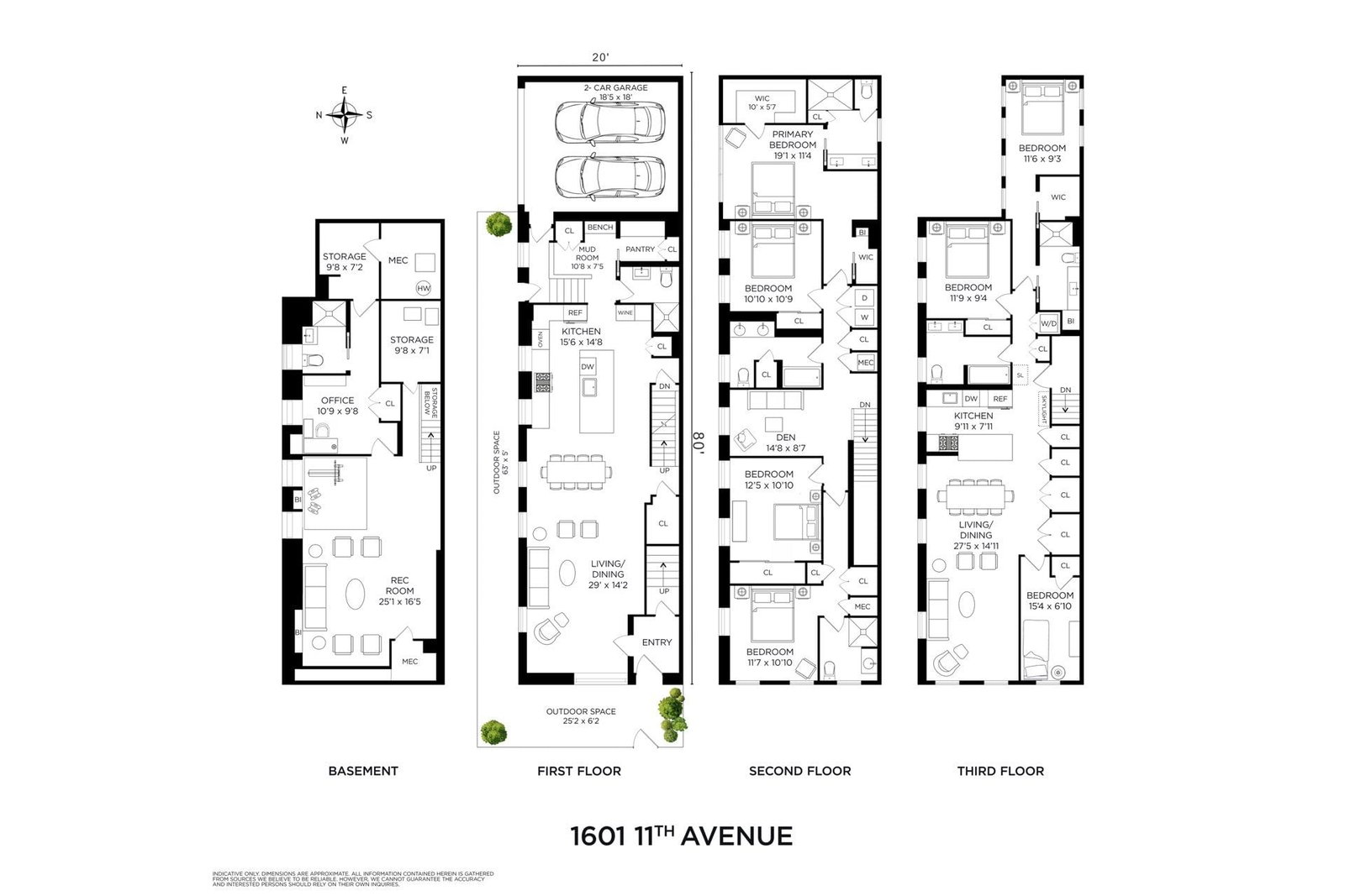 Real estate property located at 1601 11TH, Kings, Windsor Terrace, New York City, NY, US