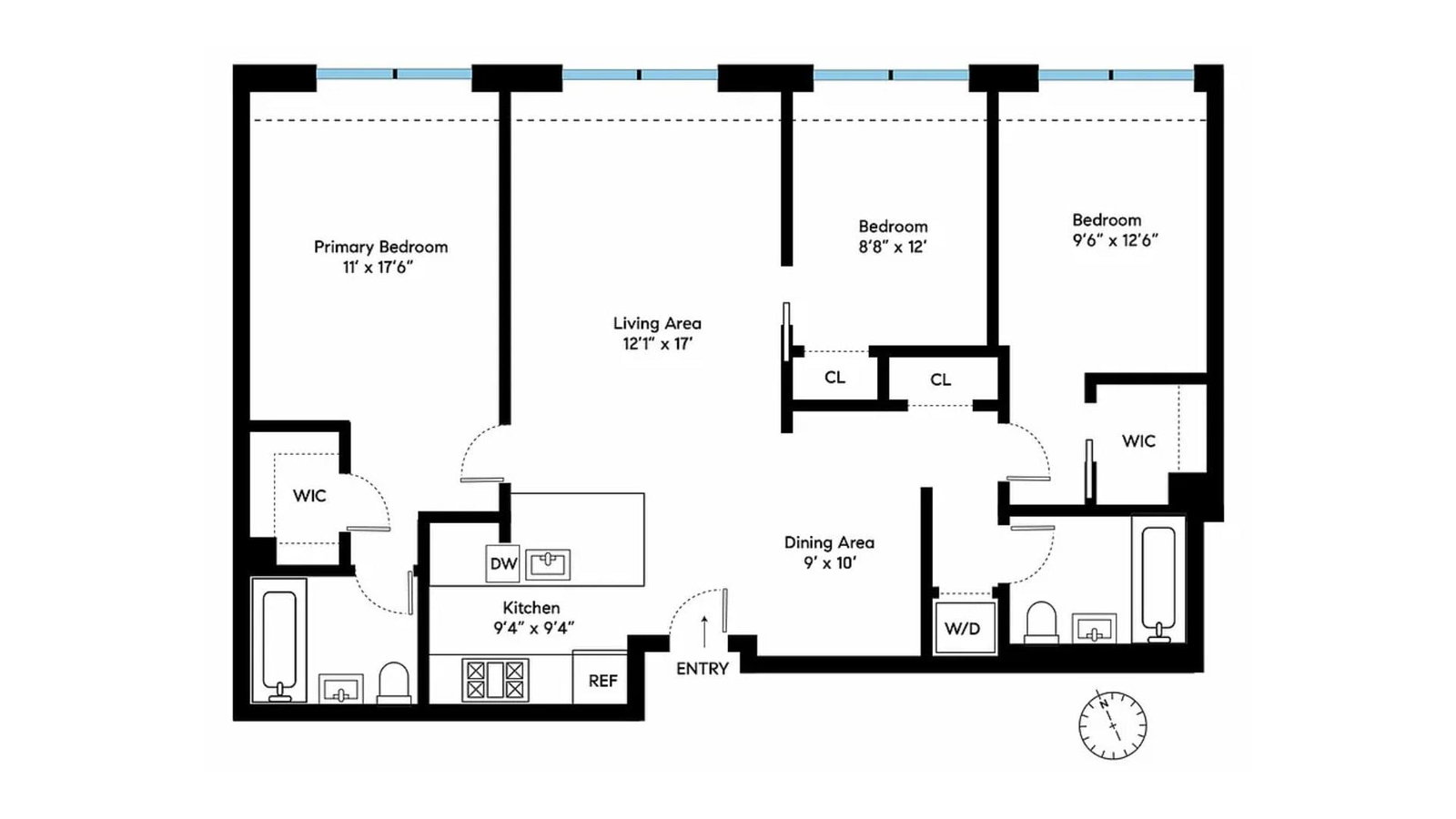 Real estate property located at 100 CONGRESS #406, Kings, Carroll Gardens, New York City, NY, US