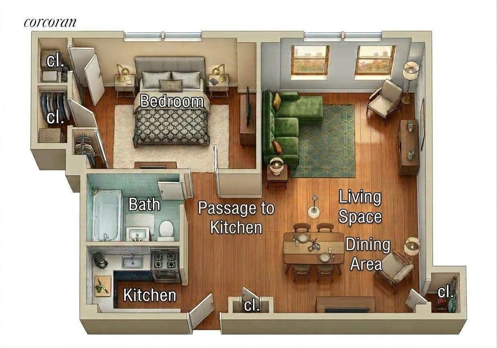 Real estate property located at 270 JAY #4G, Kings, Downtown Brooklyn, New York City, NY, US